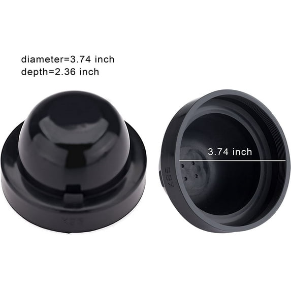 Alla Lighting Car LED Fog Light Dust Cover for H1 H4 H7 H11 H9 H8 HB4 HB5 880 9005 9006 LED Bulb Hi Low Beam Fog Light Bulbs Replacement (95MM(3.74Inch))