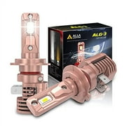 Alla Lighting Extreme Super Bright 9003 HB2 H4 LED Headlights Bulbs, 6000K~6500K Xenon White, 1:1 Design Dual High Beam and Low Beam Conversion Kits Headlamps Replacement