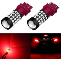 Alla Lighting Extremely Super Bright 3157 3156 3057 3056 T25 LED Bulb Pure Red High Power 2835 51-SMD LED Lights Bulbs for Replacing Turn signal Blinker Brake Stop Tail Light Lamps Replacement