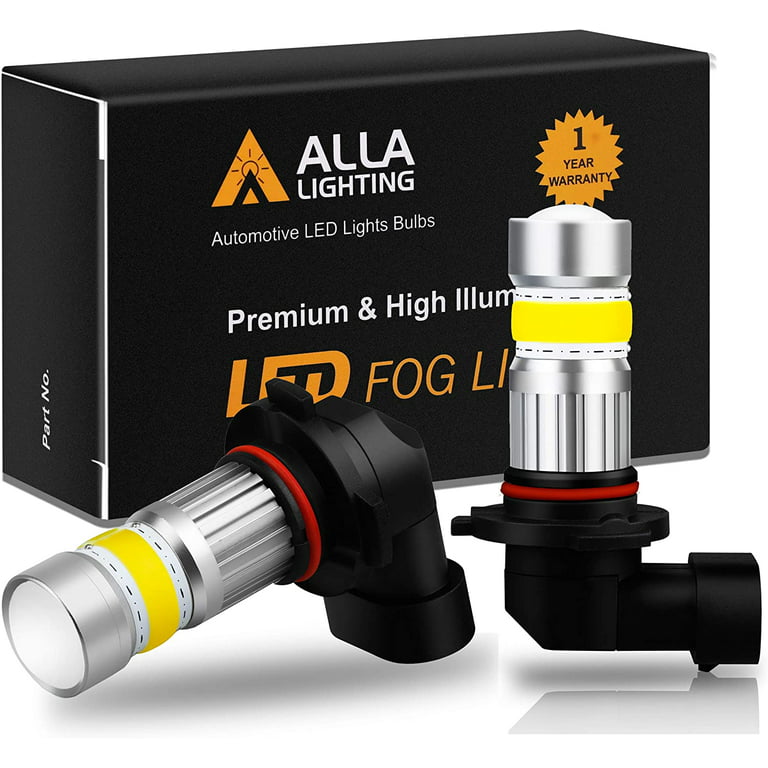 Alla Lighting H11 H8 LED Bulbs, 3000K Golden Yellow H16 Fog Lights or  Daytime Running Lights(DRL) Lamps, 360° Xtreme Super Bright High Power 3030  SMD