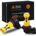 thumbnail image 1 of Alla Lighting H10 9145 LED Fog Lights Bulbs Newest 3000lm Extreme Super Bright 9140, 6K Xenon White, 1 of 9
