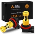 thumbnail image 1 of Alla Lighting H16 LED Fog Lights Bulbs Newest 3000lm Extreme Super Bright H11 H8, 8K Ice Blue, 1 of 9