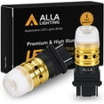 thumbnail image 1 of Alla Lighting Mini T25 3156 3157 LED Bulbs Xtreme Super Bright 2525 20W SMD, Turn Signal Lights Replacement P27/7W 3457NA 4157NA 3157A 3757NAK 3156NA 3157A 3057A 3057NA Amber Yellow, 1 of 8
