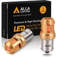 thumbnail image 1 of Alla Lighting Miniature 12V Ba15S Base 7506 1156 LED Bulbs, Amber Yellow, Super Bright Turn Signal Lights Blinker Lamps Replacement 3497 1156NA, 1 of 9