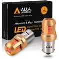 thumbnail image 1 of Alla Lighting Miniature 12V Ba15S Base 7506 1156 LED Bulbs, Pure Red, Super Bright Rear Turn Signal Lights, Brake Lights, Tail Lights Upgrade 3497 1141 1073, 1 of 8