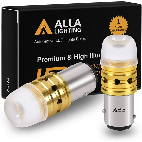 Alla Lighting Miniature BAY15D 7528 1157 LED Bulbs Xtreme Super Bright 2525 20W SMD, Turn Signal/Brake Lights Tail Lights 12V P21/5W 7528LL 1157LL 1606 1016 3496 198LL 2057LL 2397 1662, Pure Red
