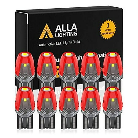 Alla Lighting Miniature T10 168 194 LED Bulbs, 12v License, Map Lights, Dome Lights, Trunk Lights, Step Courtesy Lights, Door Interior Lights