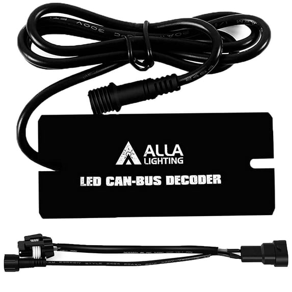 Alla Lighting Newest 9012/9005/9006 CANBUS Decoders for Fix Error Free Code LED Headlights Bulbs Resistor Adapter Harness Kits/Anti Flicker