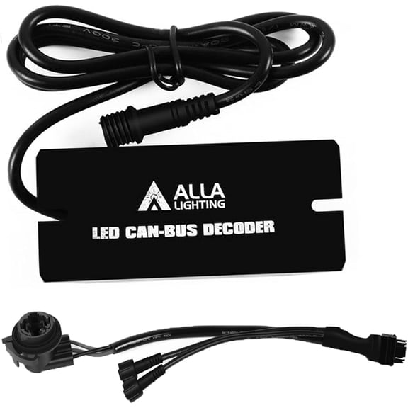Alla Lighting Newest T25 3057 3157 CANBUS LED Decoders for Fix LED Turn Signal Lights Bulbs Hyper Flash Resistor Adapter Harness Kits/Error Free Codes
