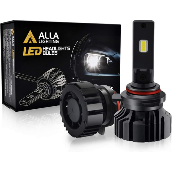 Alla Lighting Newest TXH HIR2 9012 LED Bulbs Xtreme Super Bright Replacement 6V~24V, 6000K Xenon White