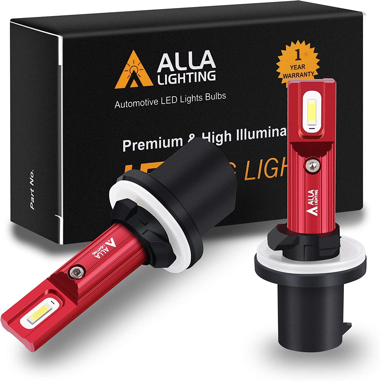 Alla Lighting PG13 Base H27 880 LED Bulbs Fog Lights Replacement Xtreme ...