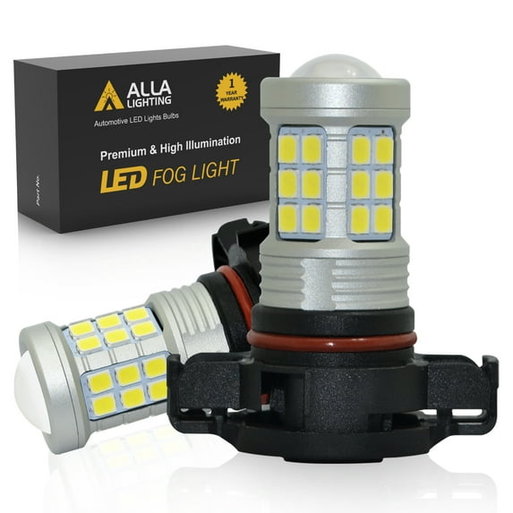 Alla Lighting PG20/4 Base 12188NAC1 PSY24W LED Bulbs Car Front Turn Signal Lights Bulbs Replacement, 6500K Xenon White