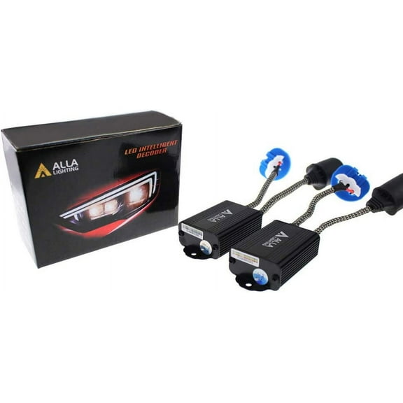 Alla Lighting Plug-N-Play Anti Flickering Warning Error Code Decoder Canceler Capacitor LED Fog Light DRL Kit Harness (9007 (HB5))