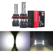 Alla Lighting S-HCR HB5 9007 Headlights LED Bulbs Replacement PX29t Base10000Lms Xtreme Super Bright , 6K Xenon White High Low Beams