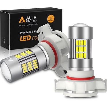 Fyre Flys 5202 LED Bulbs (2 Pack) 48-SMD Xenon White 6000K For Fog Lights DRL