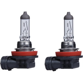 Alla Lighting Super Bright H11 Halogen Headlights High Beam, Low Beam Bulbs, Fog Lights/DRL, DOT Approved Clear Lens H11LL 55W 4300K Replacement