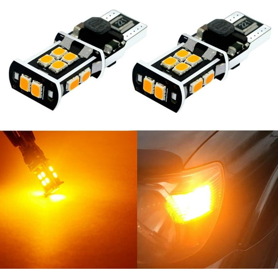 Alla Lighting T15 912 921 LED Bulbs RV 921 Light Bulb 2000 Lumens LED 921 Bulb 912 921 LED Reverse Lights Marker Lights Turn Signal Light Back-up Bulbs Replacement for Cars,Trucks, RVs, Amber Yellow