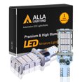 thumbnail image 1 of Alla Lighting T15 912 921 LED Strobe Stop Lights Bulbs Super Bright 12V 921 LED Bulb Flashing 4014 48-SMD Red LED 3rd Brake Lights Replacement ( Set of 2), 1 of 10
