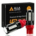 thumbnail image 1 of Alla Lighting T20 7440 7443 LED Strobe Flashing Brake Lights Bulbs 5730-SMD 7443 LED Stop TaIl Lights Replacement for Cars, Trucks, Pure Red (Set of 2), 1 of 10