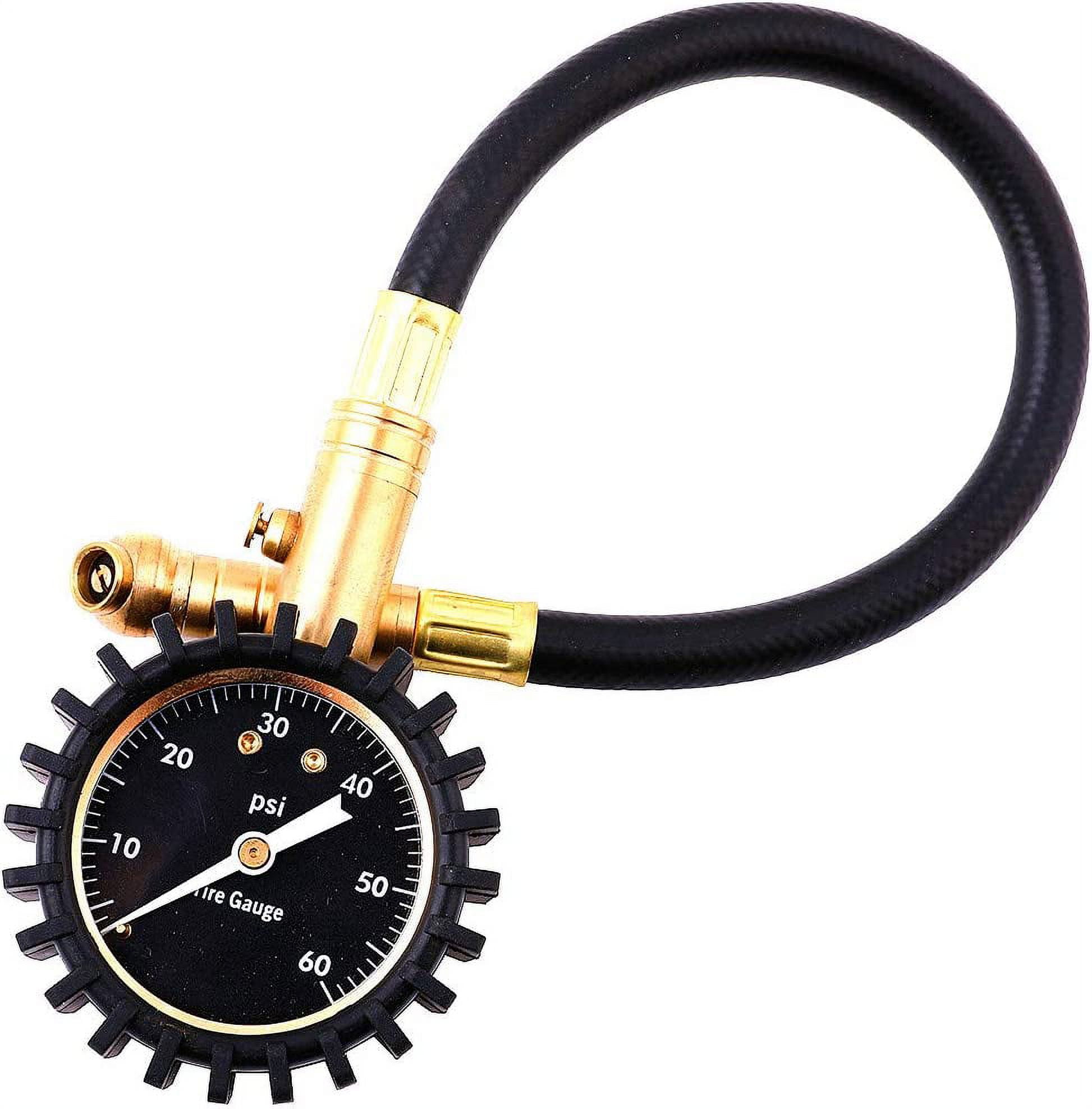Alla Lighting Tire Lows Pressure Gauge 15 PSI, Large Dial 2" Easy Read Low Gauge for ATV UTV