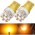 thumbnail image 1 of Alla Lighting Xtreme Super Bright 168 194 LED Lights Bulbs Amber Yellow T10 Wedge 3014 18-SMD 12V Car Interior Lights Map Lights Dome Lights Marker Lights Trunk Lights W5W 2825 175, 1 of 10