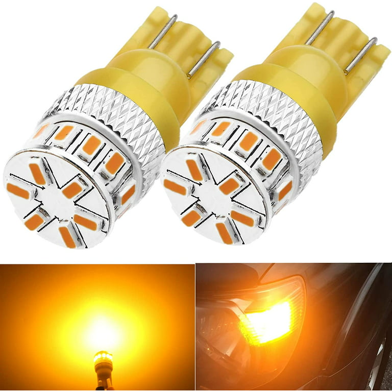 Alla Lighting Xtreme Super Bright 168 194 LED Lights Bulbs Amber Yellow T10  Wedge 3014 18-SMD 12V Car Interior Lights Map Lights Dome Lights Marker  Lights Trunk Lights W5W 2825 175 