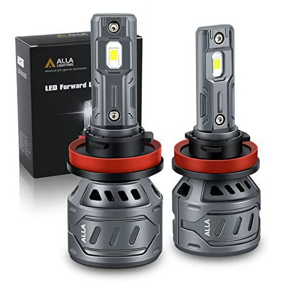 Alla Lighting Xtreme Super Bright H8/H9/H11/H16 LED Bulbs High Beam or Low Beam Conversion Kits Headlights /Fog Lights/DRL Bulbs, 6000K Xenon White ABS Vision 5000 Lumens