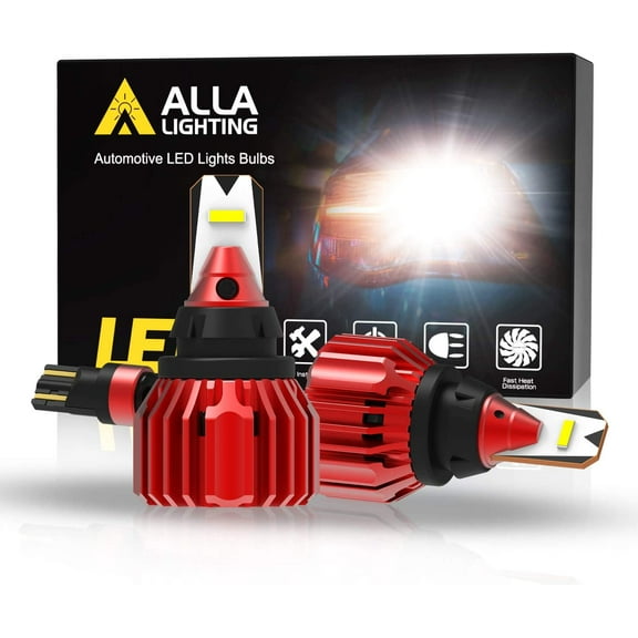 Alla Lighting Xtreme Super Bright T15 912 921 LED Bulbs Back-up Reverse Lights 3000 Lumens CANBUS Error Free SMD W16W 922 Replacement for RV, Cars, Trucks, SUVs, Vans, 6000K Xenon White