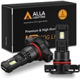 thumbnail image 1 of Alla Lighting Xtremely Super Bright LED Lights Bulbs SM1 Vision 3000 Lumens LED Fog Lights DRL Daytime Running Light Bulbs Replacement, 2504/PSX24W/12276 6000K Xenon White, 1 of 9
