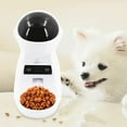 thumbnail image 1 of Alla Pets Dogs and Cats Feeder, Smart Automatic Pet Feeder Food Bowl Tank, Auto Pet Dry Food Dispenser 1~39 Portions Meal for Small and Large Pets (White), 1 of 8
