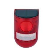 Allaboutadapters Solar-Powered Motion Sensor Alarm with Loud Siren and Strobe Light