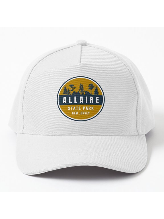Allaire State Park Baseball Hat, Family Camping Outdoor Travel Logo Design, Classic Cap