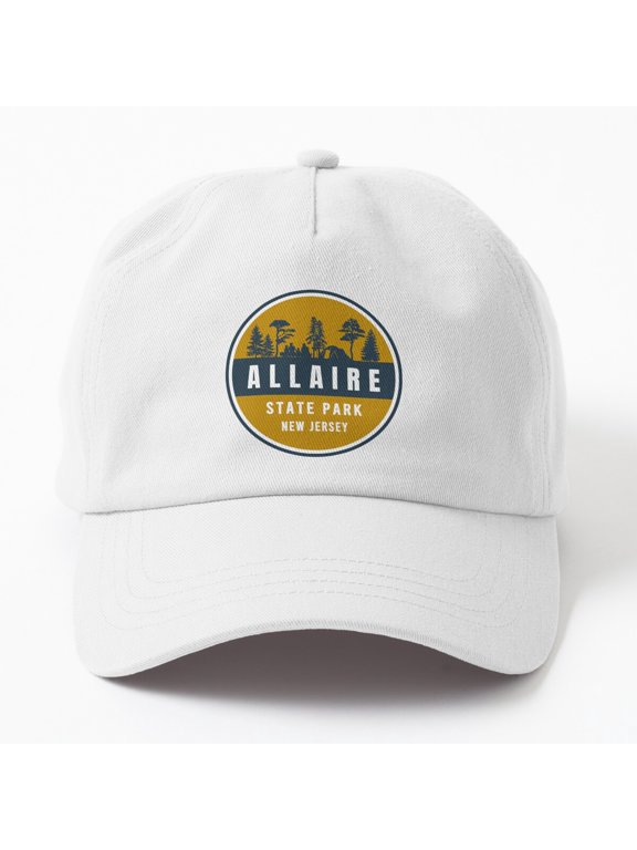 Allaire State Park Camping Logo Baseball Cap, Outdoor Hat Style