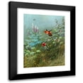 thumbnail image 1 of Allan Brooks 14x18 Black Modern Framed Museum Art Print Titled - Rufous and Anna's Humming Birds (1929-1932), 1 of 5