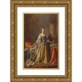 thumbnail image 1 of Allan Ramsay 13x18 Gold Ornate Wood Frame and Double Matted Museum Art Print Titled - Queen Charlotte (1762-1766), 1 of 4