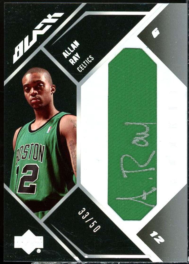 Allan Ray Rookie Card 2006-07 UD Black Autographs Rookie Materials #AR ...