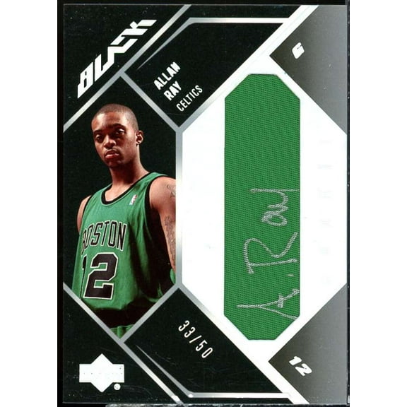 Allan Ray Rookie Card 2006-07 UD Black Autographs Rookie Materials #AR