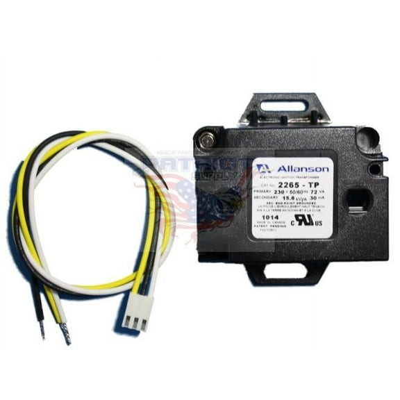 Allanson 2265TP 230V Primary by 15.6 kVpk Secondary Electronic Single Pole Gas Ignitor