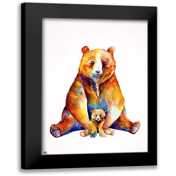Allante, Marc 11x14 Black Modern Framed Museum Art Print Titled - Bear Necessities