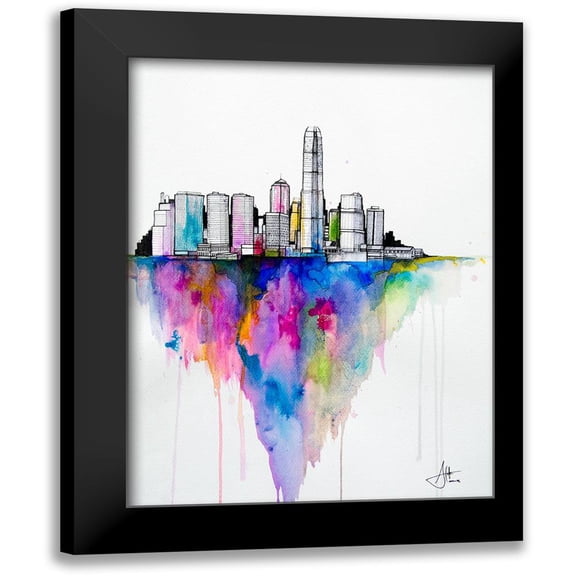 Allante, Marc 11x14 Black Modern Framed Museum Art Print Titled - Monolith II