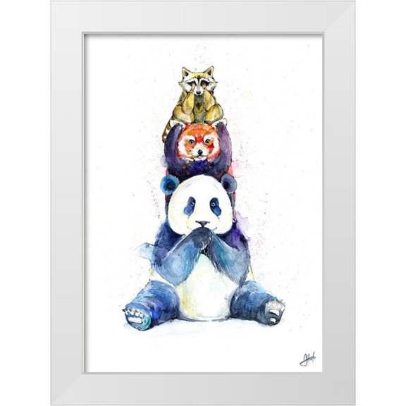 Allante, Marc 11x14 White Modern Wood Framed Museum Art Print Titled - Pandamonium