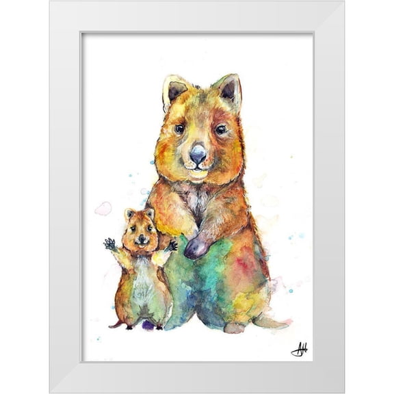 Allante, Marc 11x14 White Modern Wood Framed Museum Art Print Titled - Qwazy Quokkas