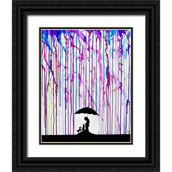 Allante, Marc 12x14 Black Ornate Wood Framed with Double Matting Museum Art Print Titled - Cradle