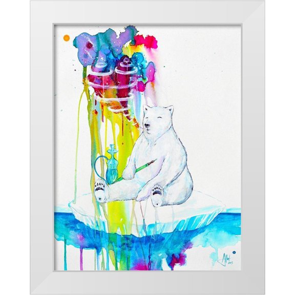 Allante, Marc 12x14 White Modern Wood Framed Museum Art Print Titled - Mint