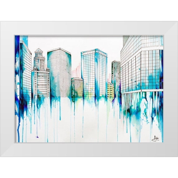 Allante, Marc 14x11 White Modern Wood Framed Museum Art Print Titled - Nightowl