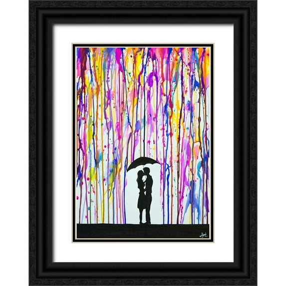 Allante, Marc 18x24 Black Ornate Wood Framed with Double Matting Museum Art Print Titled - Lavender