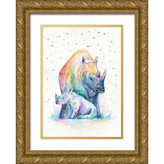 Allante, Marc 18x24 Gold Ornate Wood Framed with Double Matting Museum Art Print Titled - Shelter