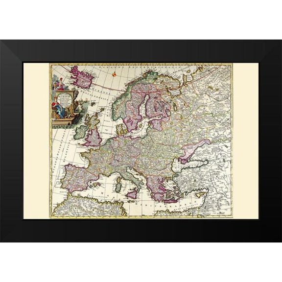 Allard, Carl 14x11 Black Modern Framed Museum Art Print Titled - Europe
