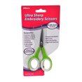 thumbnail image 1 of Allary 4.25 Inch Ultra Sharp Embroidery Scissors Green, 1 of 1