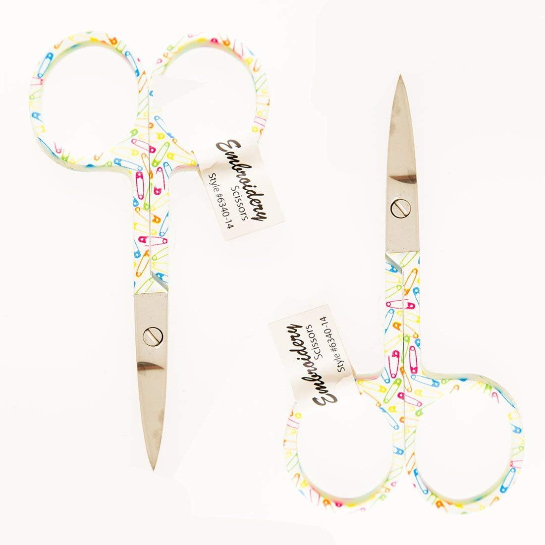 Allary 6340-14-Pins Ultra Fine 3-1/2" Embroidery Scissors - Pins Set of 2